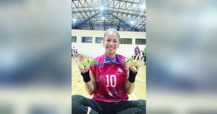 sports Negrense_superimposed Sophie Cagalawan is the Most Valuable Player and 1st Best Outside Hitter in the the ABCamp Volleyball League. CONTRIBUTED PHOTO