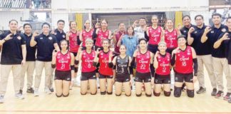 Members of Cignal HD Spikers team after their victory over Akari Power Chargers. PHOTO COURTESY OF CIGNAL HD SPIKERS