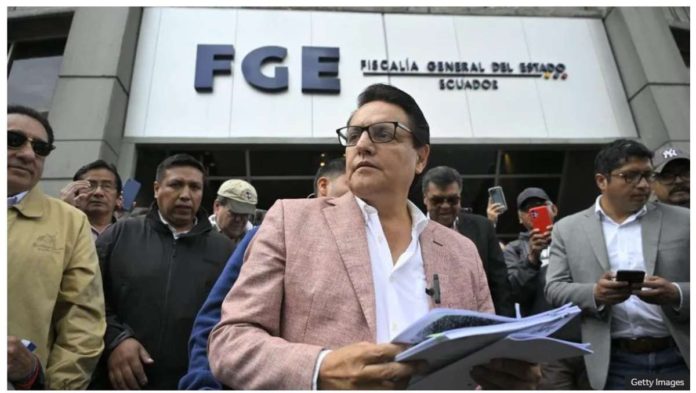 A vocal anti-corruption activist and journalist, Fernando Villavicencio was shot dead in August 2023. GETTY IMAGES