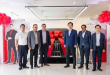 The inauguration program of GAC Motor Santa Rosa was led by notable figures in attendance, including (from left to right) Calvin Cheng, Country Manager, GAC Motor International; Dato Ben Yeoh, Executive Chairman, Bermaz Auto Asia; Franz Decloedt, Brand Head, GAC Motor Philippines; Dato Francis Lee, CEO, Bermaz Auto Asia; Dato Amer Hamzah, Executive Director, Bermaz Auto Asia; Tan Eng Hwa, Treasurer, Bermaz Auto Asia.