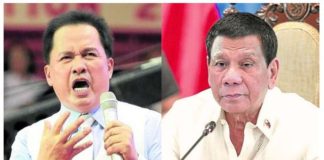 QUIBOLOY (left), DUTERTE (right)