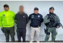 Colombia’s defense ministry posted a photo of Venezuelan gang leader Larry Amaury Álvarez Núñez with his face blurred. COLOMBIAN MINISTRY OF DEFENSE