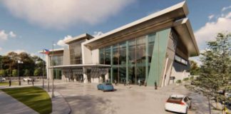 The soon-to-rise Negros Occidental Convention Center in Silay City can accommodate up to 6,200 visitors and staff. Photo shows the exterior perspective of the two-storey multipurpose facility. PHOTO COURTESY OF PNA