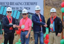DBP ramps up support to local hog industry DBP Director Atty. Jaime Paz (third from left) shakes hands with Charoen Pokphand Food Philippines Corporation (CPFPC) Chairman Sakol Cheewakoset during the groundbreaking ceremony of a livestock farm in Tomas Oppus, Southern Leyte. Also in photo are (from left) CPFPC Vice President Nattakorn Sujipittham and Southern Leyte Governor Damian Mercado.