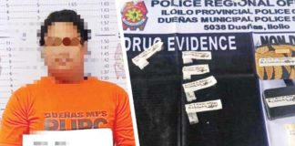 Traffic enforcer alias “Atan” was caught in a drug buy-bust operation on Saturday, June 29. Lambunao police seized P41,00 worth of suspected shabu. IPPO PHOTOS
