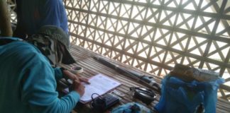 Officers of the Regional Maritime Unit 6 confiscated two improvised explosive devices, a detonating cord, a fish finder, a dive mask, a spear gun, and other illegal fishing paraphernalia from a local fisherman in Barangay Lantangan, South Gigantes Island, Carles, Iloilo on July 24. REGIONAL MARITIME UNIT 6 PHOTO