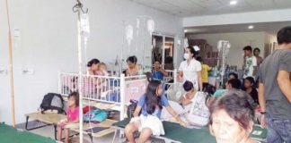 Thirteen district hospitals in Iloilo province, including the Iloilo Provincial Hospital, are currently treating approximately 100 dengue patients. File photo shows the Dr. Ricardo Provido Sr. Memorial District Hospital in Calinog town a few years back, packed with patients, most of whom were suffering from dengue. DR. RAUL BANIAS PHOTO