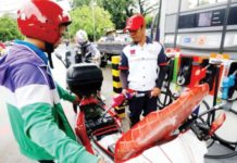 Oil prices surge over Middle East tensions A gas station attendant fills up a motorcycle fuel tank in Paco, Manila on Monday, July 29. Local pump prices are set to decrease by less than P1 today. PNA PHOTO BY YANCY LIM