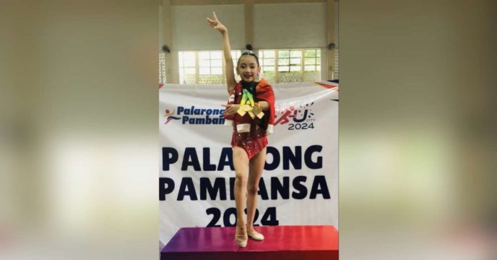 sports Gymnast_superimposed Sheena Jillianne Chua Ty, a student of Special Education Center for the Gifted in Kalayaan, Subic Bay Freeport Zone, participated in Palarong Pambansa for the second straight year after a three-gold, three-silver performance last year in Marikina City. CONTRIBUTED PHOTO