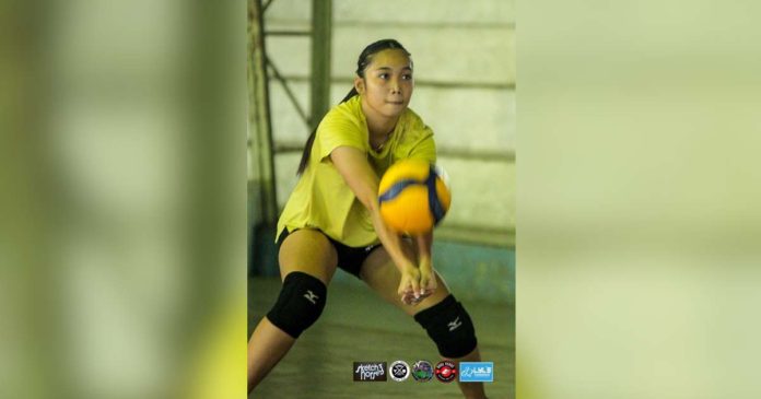 Jermaine Joniega, a middle blocker, is now eligible to play for the Lady Red Spikers. Photo courtesy of MotoDave Thebarman Football Club