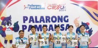 Members of Western Visayas’ secondary boys 3x3 basketball team. PHOTO COURTESY OF PETE BARCELONA