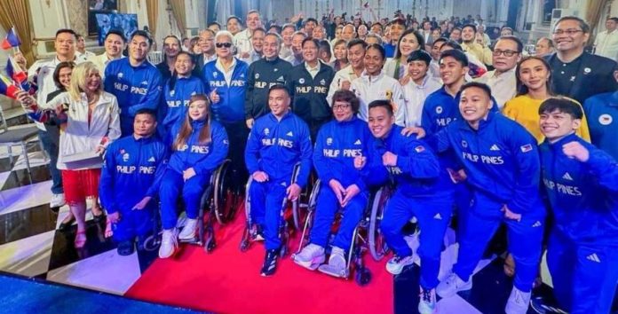 sports_PBBM_resized President Ferdinand “Bongbong” Marcos Jr. with the Filipino athletes competing in the 2024 Paris Olympics. PNA