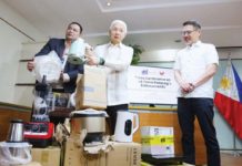 Beware of ‘uncertified appliances’, DTI warns Department of Trade and Industry Secretary Fred Pascual (center) says that the agency’s Task Force Kalasag’s three separate raids across Valenzuela City, Bulacan and Cavite brought about P25.4 million in uncertified home appliances and consumer goods. DTI PHOTO