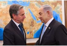 US Secretary of State Anthony Blinken met with Israeli Prime Minister Benjamin Netanyahu in Tel Aviv. EPA