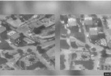 Israel and Hezbollah trade strikes in south Lebanon Israel Defense Forces drone footage of the strike. BBC