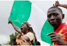 Nigerian president demands end to deadly protests Demonstrators across Nigeria have been chanting slogans such as “We are hungry”. GETTY IMAGES