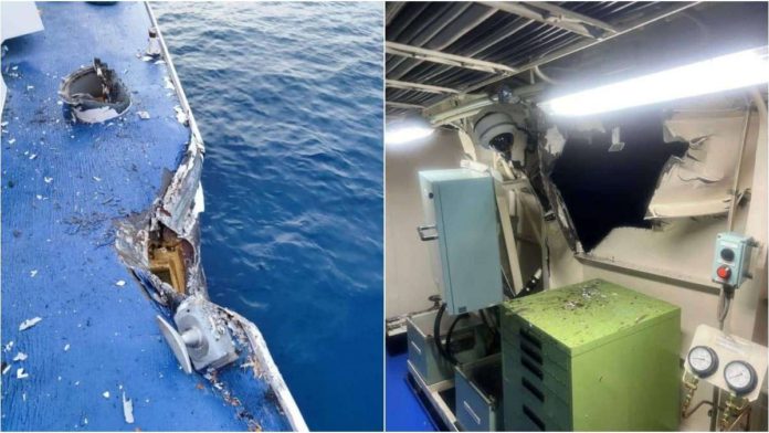 PH_resized Images released by the Philippine Coast Guard, through the X account of its spokesperson Commodore Jay Tarriela, show the extent of damage sustained by its ships after these were rammed by China Coast Guard vessels early Monday near Escoda (Sabina) Shoal in the West Philippine Sea.