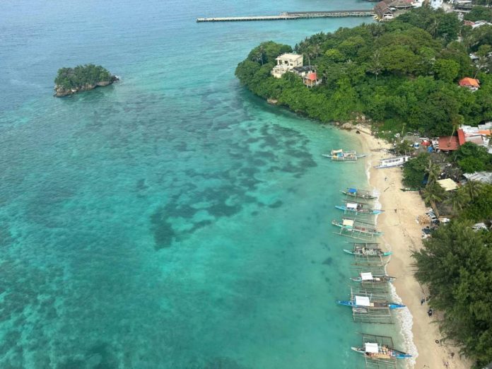 Tactical Operations Group 6 The Philippine Air Force conducted am aerial search and rescue operations to locate the missing individuals after two motorbancas capsized off Caluya Island. Photo by Tactical Operations Group 6