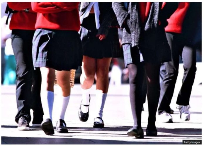US_resized A new dress code rule in a Texas, USA school does allow students to wear some black pieces of clothing or full black outfits on specific free dress days. GETTY IMAGES