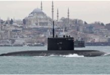 Ukraine sinks Russian submarine in Crimea The Rostov-on-Don sets sail from Istanbul in this 2022 photo. This Russian submarine was previously seriously damaged in an attack last September. REUTERS