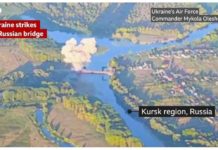 Ukraine strikes a Russian bridge in the Kursk region. BBC