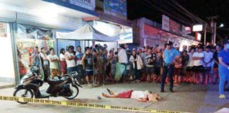 Jerome Ducay was shot and killed by a still-unidentified gunman in front of a gadget shop in Barangay 2, San Carlos City, Negros Occidental on Tuesday night, August 27. SAN CARLOS CITY POLICE STATION PHOTO