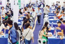 PH jobless rate jumps to 5% in October The unemployment rate in June this year marked the lowest since 2005, preliminary results of the Philippine Statistics Authority’s June round of the Labor Force Survey showed. Photo show applicants at the mega job fair held at Manila Science High School. PNA PHOTO BY YANCY LIM