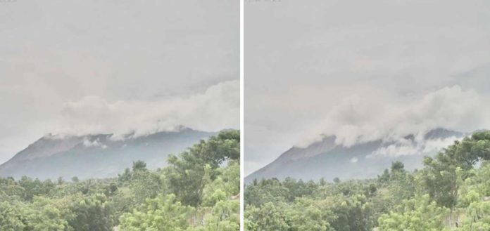 kanlaon Screenshot of time-lapse degassing from the Kanlaon Volcano summit between 10:43 a.m. and 12 p.m., August 24, 2024, recorded by the Canlaon City Observation Station IP Camera. PHOTO BY PHIVOLCS
