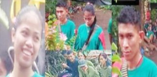 This collage of photos of Jolina "Chloe" Martinez Sergio and Joan Lacio "Mark" Encancion was released by the Philippine Army's 94th Infantry Battalion. The couple died in a clash with government troops in Himamaylan City, Negros Occidental on August 22.