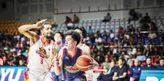 Homegrown player Franz Diaz fails to steer Iloilo United Royals to a victory against Pangasinan Heatwaves. MPBL PHOTO