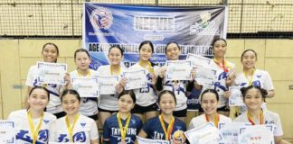 Members of Bacolod Tay Tung High School 16-Under Thunderbolts team. PHOTO COURTESY OF GEE BANZUELA
