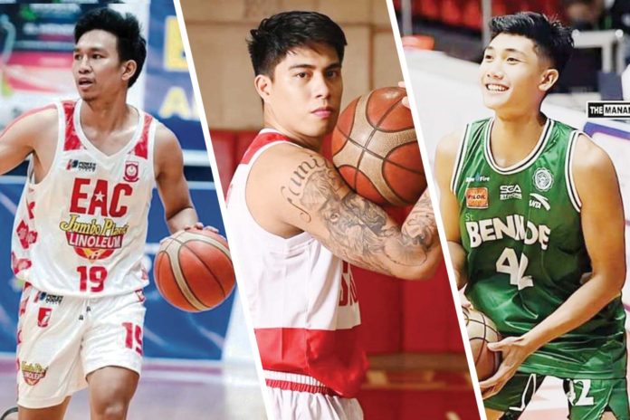 9sports Ilonggos Joshua Devara of Emilio Aguinaldo College Generals, John Bryan Sajonia of San Beda University Red Lions, and Negrense Irele Galas of College of St. Benilde Blazers are among the Region 6-based players suiting up in NCAA Season 100 men’s basketball. PHOTOS COURTESY OF SMART SPORTS, SAN BEDA, AND THE MANANSALA