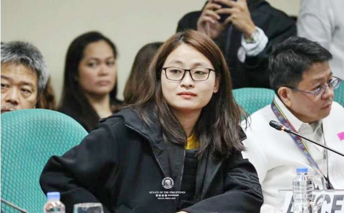 Evasive_1_resized For lying and refusing to answer questions from senators about her identity, dismissed Bamban, Tarlac mayor Alice Guo is cited in contempt by the Committee on Women, Children, Family Relations and Gender Equality on Monday, September 9, 2024. PHOTO FROM JOSEPH B. VIDAL/ OSP