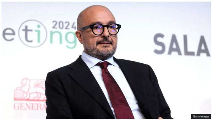 Italy_resized Gennaro Sangiuliano speaks at a media event. GETTY IMAGES