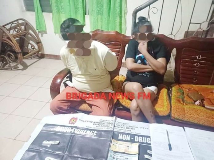 PRO_1_resized Two drug suspects identified as aliases “Bongbong” and “Novie” were apprehended in a buy-bust operation in Barangay Bailan, Pontevedra, Capiz on Sept. 20, 2024. Police seized three plastic sachets of suspected shabu worth around P13,600. 95.7 BRIGADA ROXAS CAPIZ PHOTO