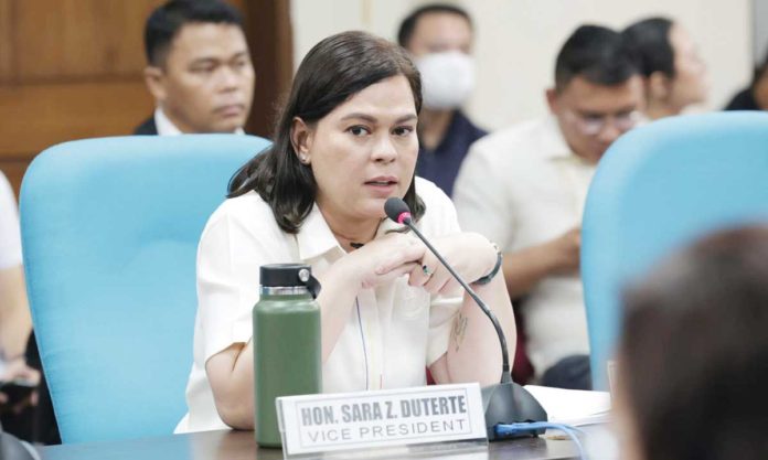 Senators-1 The House of Representatives reduced the proposed budget of the Office of the Vice President to P733 million from P2 billion after Vice President Sara Duterte-Carpio refused to answer questions regarding the budget.