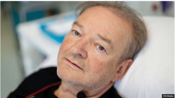 UK_copy_resized Janusz Racz, 67, is the first United Kingdom participant testing a vaccine made by German biotechnology company BioNTech for lung cancer. PA MEDIA