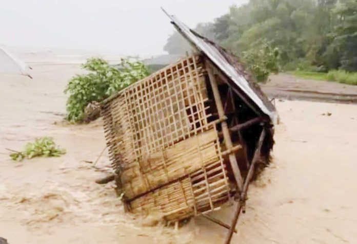 antique-pic This house in Barangay Yapo, Barbaza, Antique, was swept away due to river overflow triggered by relentless monsoon rains between September 12 and September 15, 2024. The severe weather led to the damage of 27 houses throughout the province. PHOTO COURTESY OF DALAGANG PROBINSYANA VIA ANTIQUE NEWS UPDATE/FB