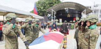 Necrological services honoring Ilonggo folk national artist Federico Caballero were held at the public plaza of Calinog, Iloilo on Tuesday morning, Sept. 3. Caballero was laid to rest at the family gravesite in the town’s Barangay Garangan. AJ PALCULLO/PN