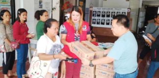 Monsoon-displaced individuals in Makato, Aklan queue to receive family food packs from the Department of Social Welfare and Development. During the habagat season, the predominant wind flow brings high levels of humidity and substantial rainfall. This often leads to intense and prolonged periods of rain, which often result in flooding, especially in low-lying and coastal areas. PHOTOS BY DSWD WESTERN VISAYAS
