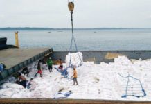 Port congestion keeping rice prices high – DA chief Sacks of rice from Thailand are loaded on a cargo ship docked at the Tabaco Port in Albay. NFA ALBAY FILE PHOTO