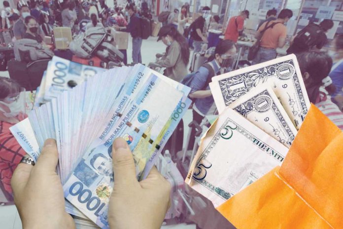 remittances_resized Remittances from overseas Filipinos climbed for the third straight month in July to hit the highest level in seven months, data released by the Bangko Sentral ng Pilipinas on Monday, Sept. 16, showed. PHOTO COURTESY OF GMA NEWS