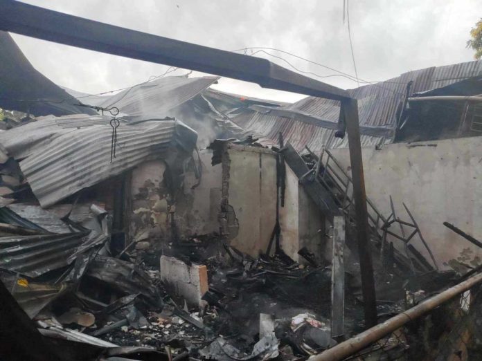 residential-fire Photo shows the aftermath of the fire that broke out in a residential area in Barangay Tacas, Jaro, Iloilo City on Sept. 26, 2024. K5 NEWS FM ILOILO PHOTO
