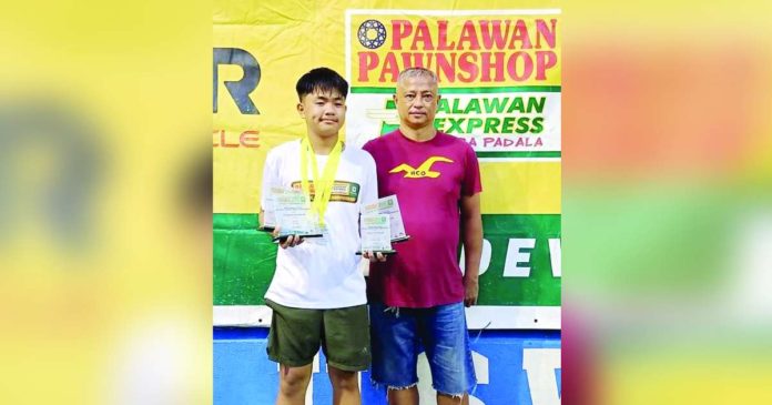 sports Castigador_superimposed Anthony Castigador scored a 6-3, 4-6, 15-13 victory in the boys’ 14-and-under finals of the PPS-PEPP Iloilo City Charter Day National Juniors Tennis Championship. PHOTO COURTESY OF PPS