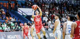 King Gurtiza leads Emilio Aguinaldo Generals to an overtime win against Arellano University Chiefs. PHOTO COURTESY OF NCAA/GMA SPORTS