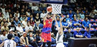 Phoenix Fuel Masters’ Brandone Francis attempts from the outside. PBA PHOTO