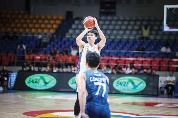 sports_PBA_resized TNT Tropang Giga’s Calvin Oftana attempts from the three-point area. PBA PHOTO