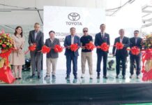 Toyota inaugurates new service centers in Koronadal, Danao (From left): Toyota Mandaue-North General Manager Kimberly Cuenco, Toyota Cebu City Inc. Executive Vice President Jose Manuel Cuenco, Toyota Cebu City Inc. President Jesus Cuenco, Danao Cityās Vice Mayor Ramon D. Durano III, Danao Cityās Mayor Thomas Mark H. Durano, Toyota Motor Philippines (TMP) President Masando Hashimoto, TMP Executive Vice President of Marketing and Vehicle Logistics Jose Maria Atienza, and TMP First Vice President of Value Chain and Customer Experience Bernardino Arevalo