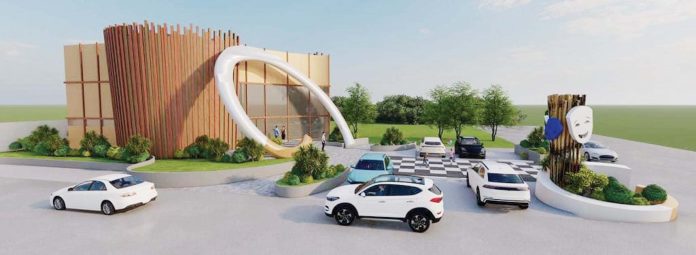 BYFI-bldg-(2)-1 Photo shows the perspective design of the P10-million Bacolod Yuhum Foundation Inc. building in Barangay 8, Bacolod City.