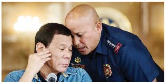 In July 2016, shortly after Rodrigo Duterte became president, General Ronald “Bato” Dela Rosa was appointed director general of the Philippine National Police. Dela Rosa would eventually become a senator. The two men had worked closely together before, when Duterte was mayor of Davao City; Dela Rosa was the city’s police chief. GETTY IMAGES